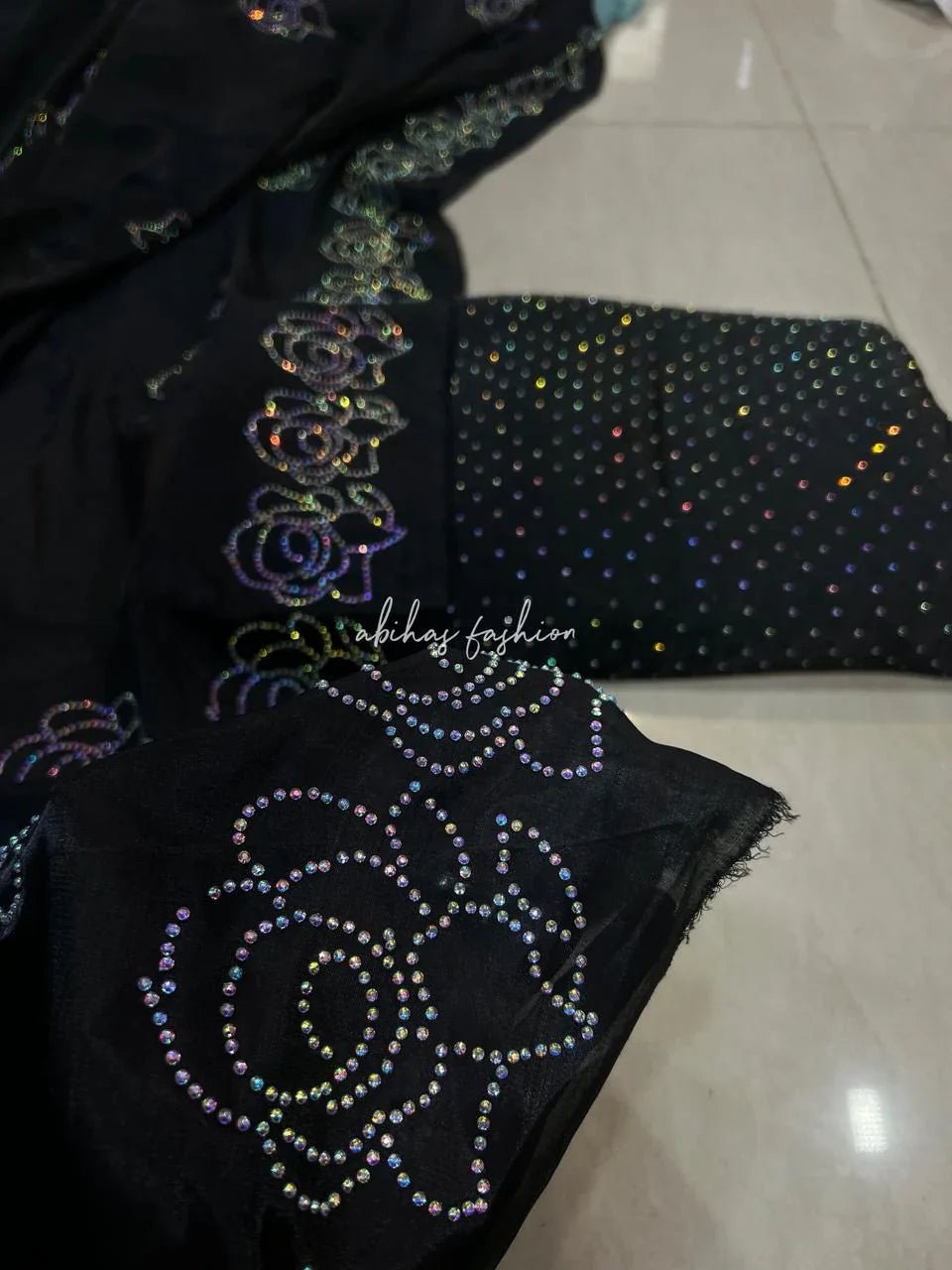 NEW SHEESHA SILK (JUTT-BLACK) - Abihas Fashion