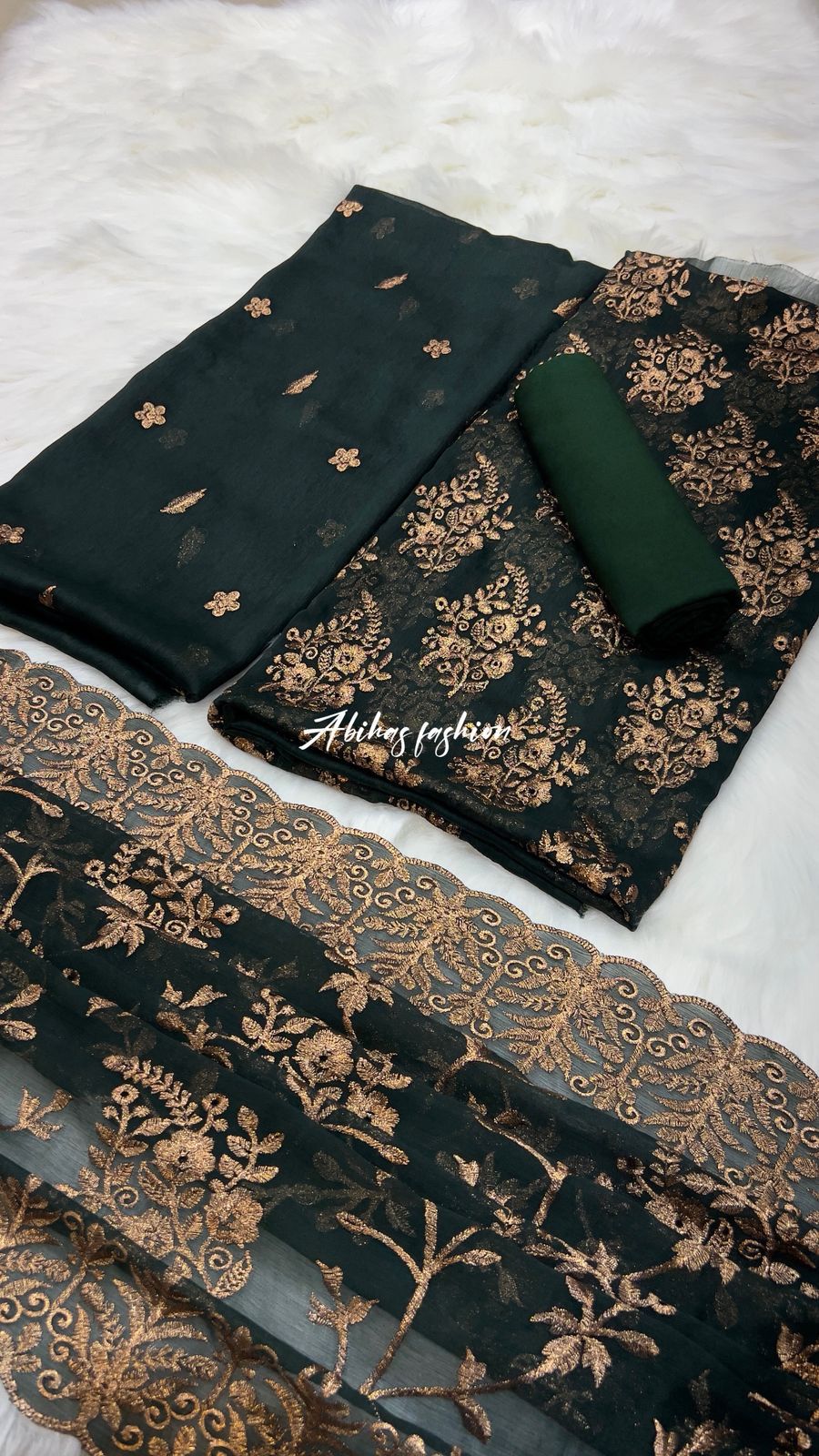 (KAI-GREEN) 🔥 *SOFT CHIFFON BIG SALE – LUXURY PARTY WEAR 3PC COLLECTION* 🔥