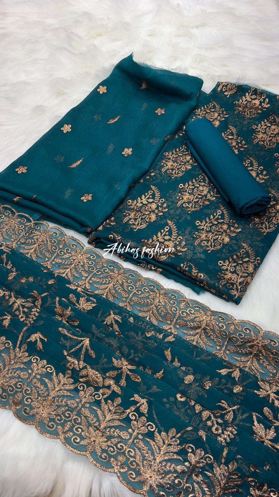 (SEE-GREEN) 🔥 *SOFT CHIFFON BIG SALE – LUXURY PARTY WEAR 3PC COLLECTION* 🔥