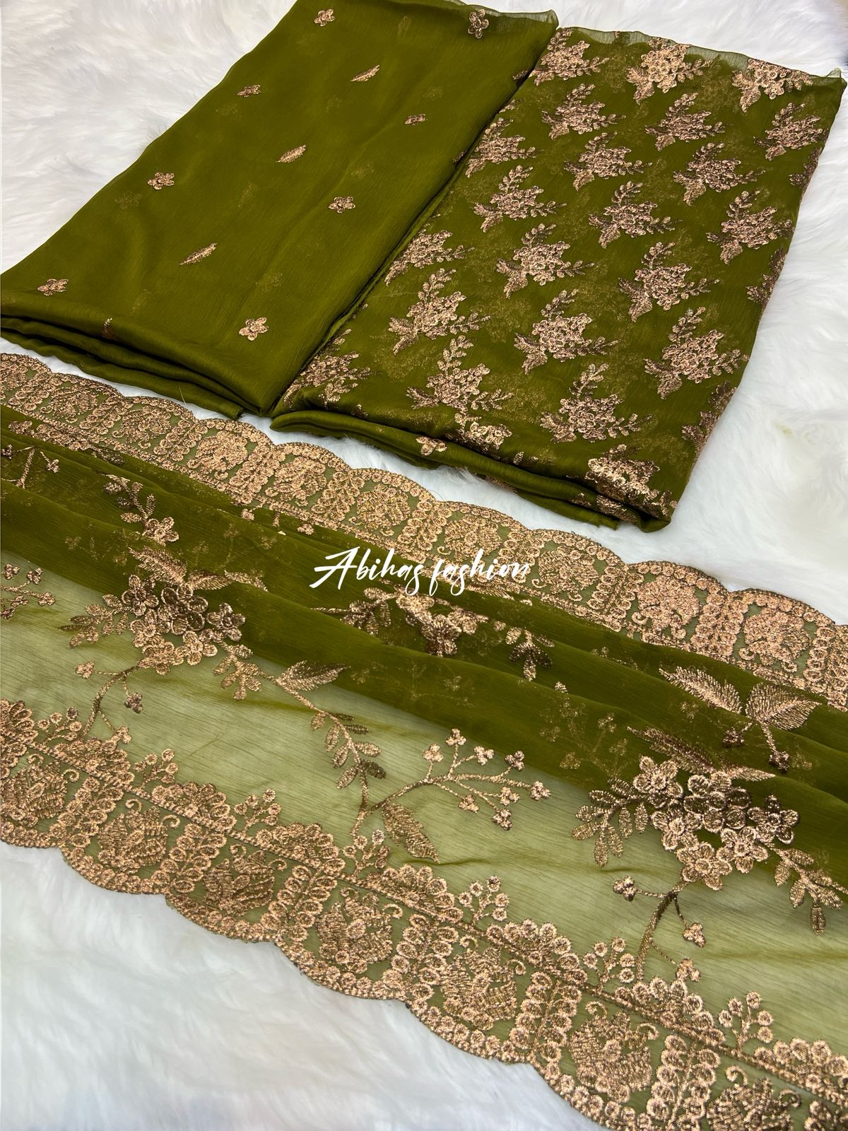(DHANI) 🔥 *SOFT CHIFFON BIG SALE – LUXURY PARTY WEAR 3PC COLLECTION* 🔥