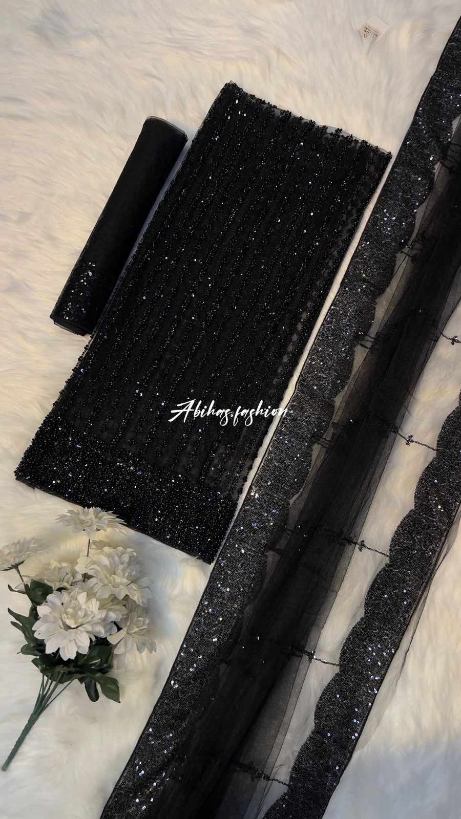 (BLACK) ✨ *FINE NET CUTDANA DRESSES* ✨