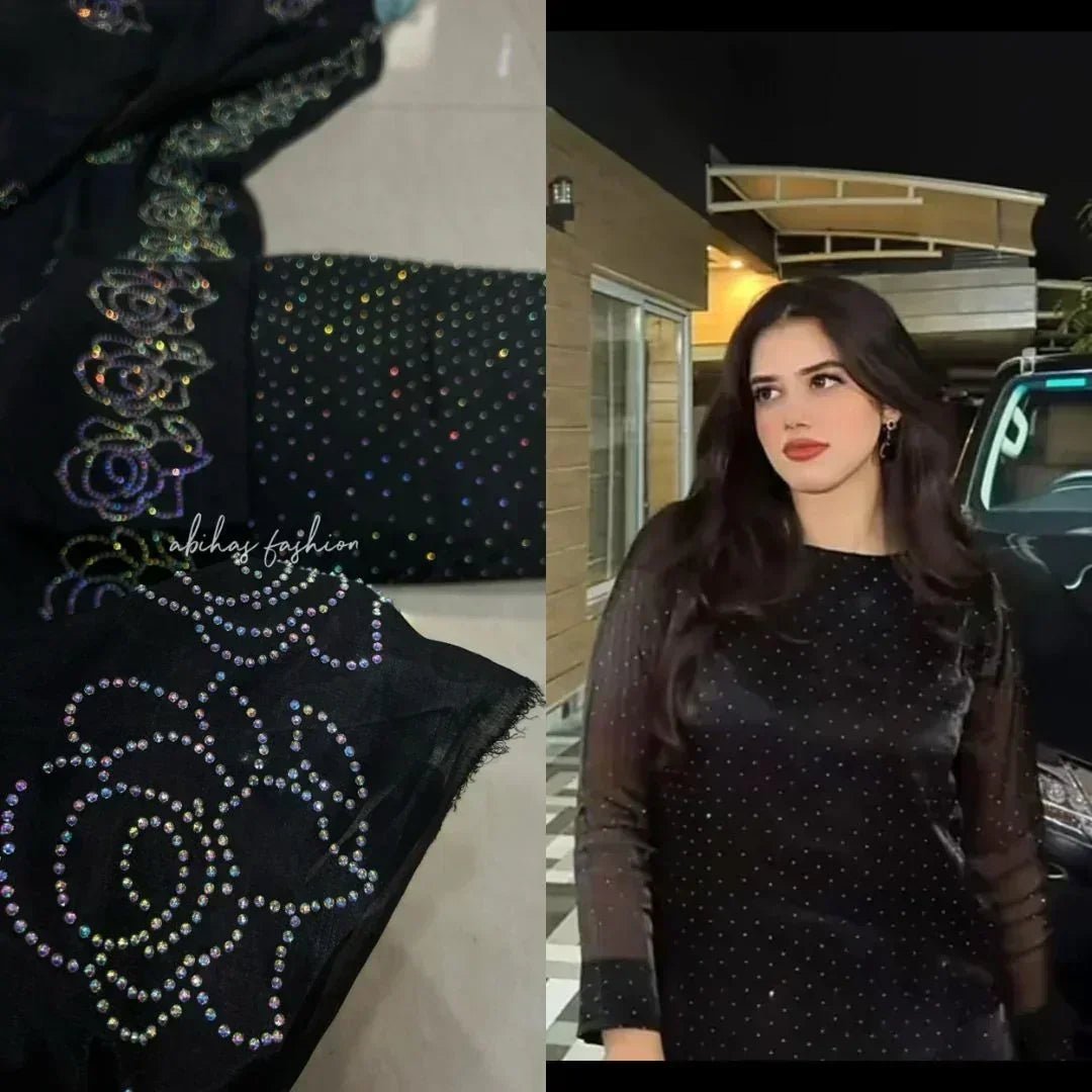 NEW SHEESHA SILK (NEAVY-BLUE) - Abihas Fashion