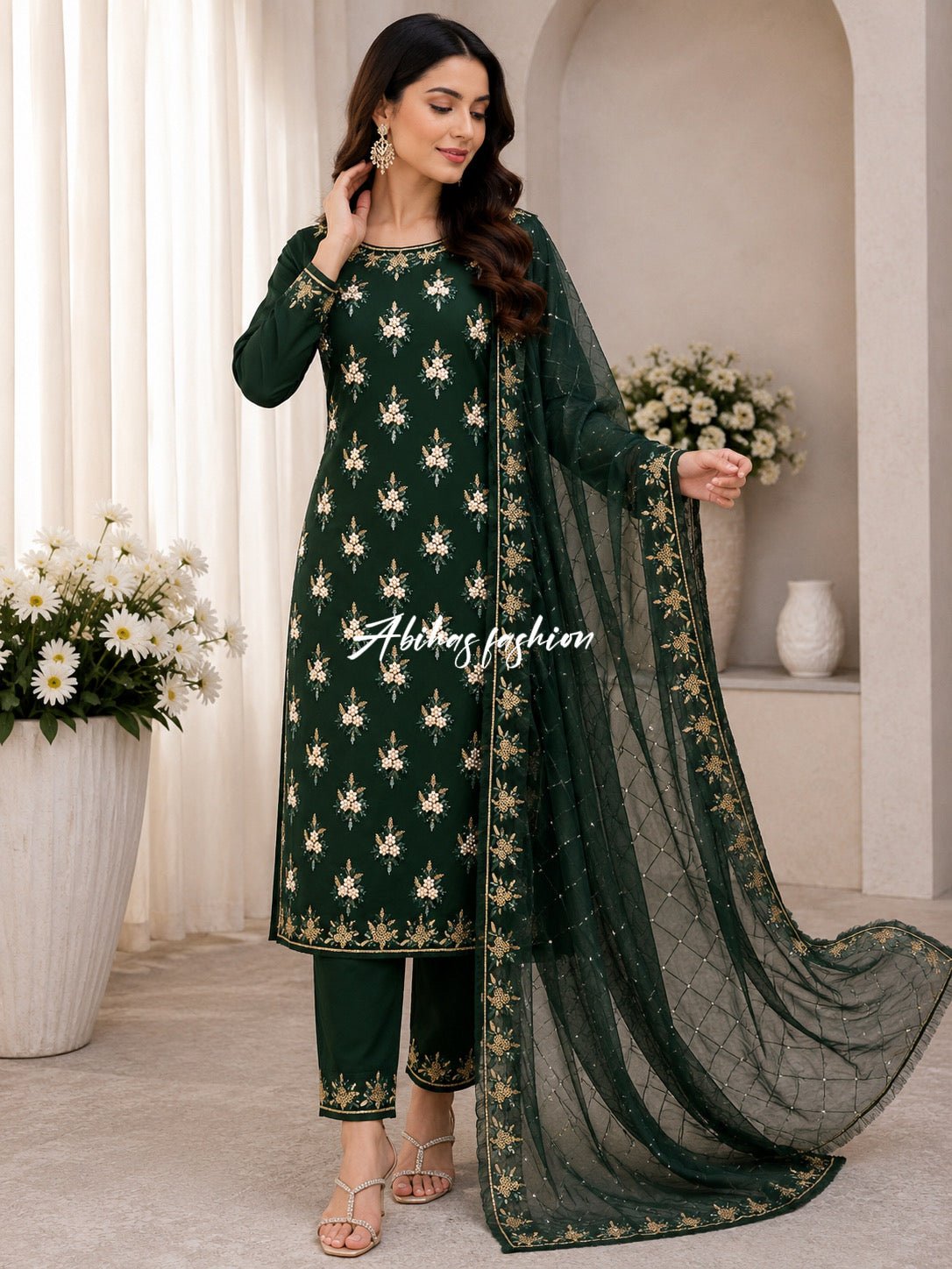 KAI-GREEN) FREE DELIVERY | MOST DEMANDING BUNCH PULES 3PC - Abihas Fashion