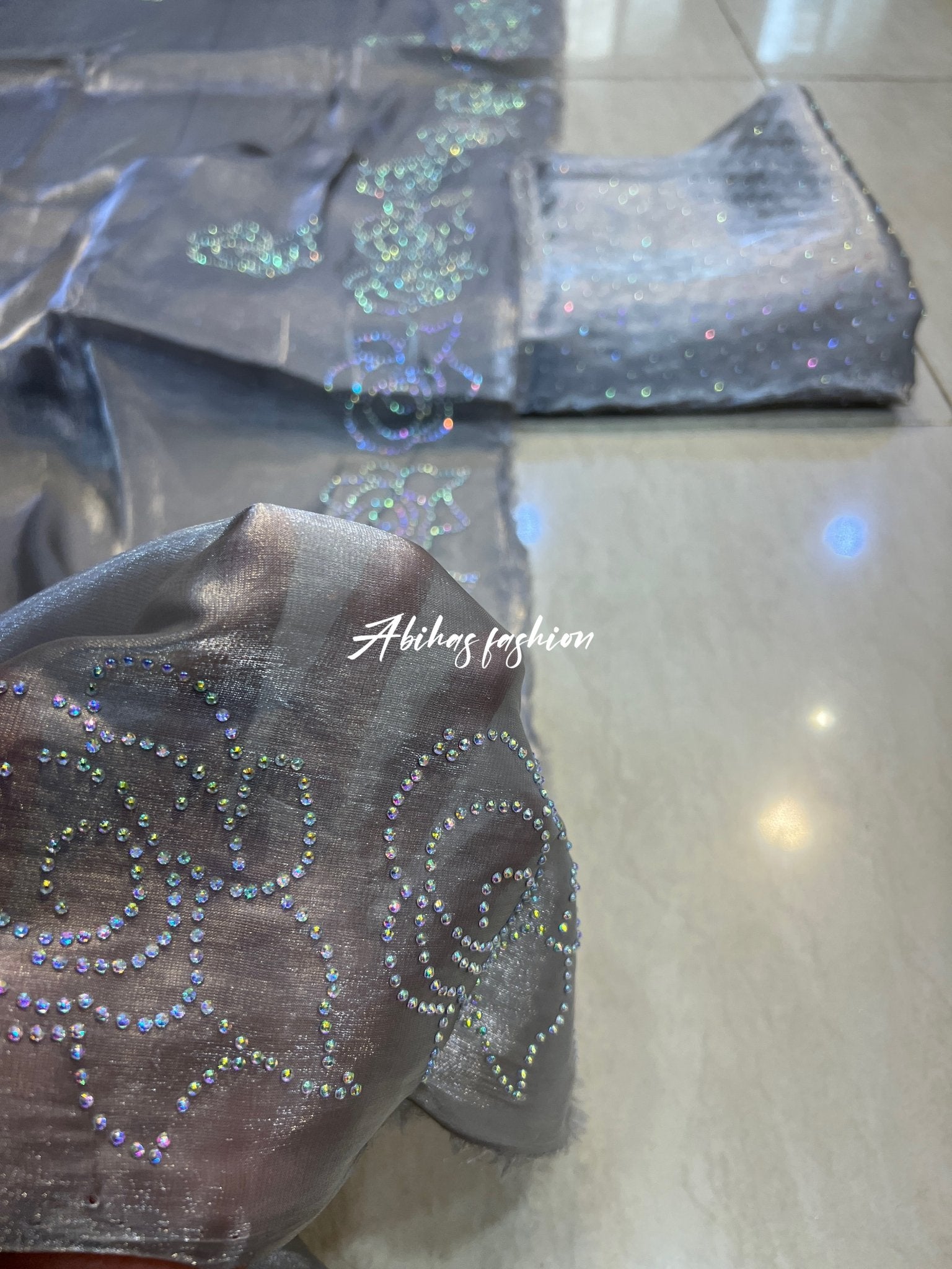 NEW SHEESHA SILK (STEEL-GRAY) - Abihas Fashion