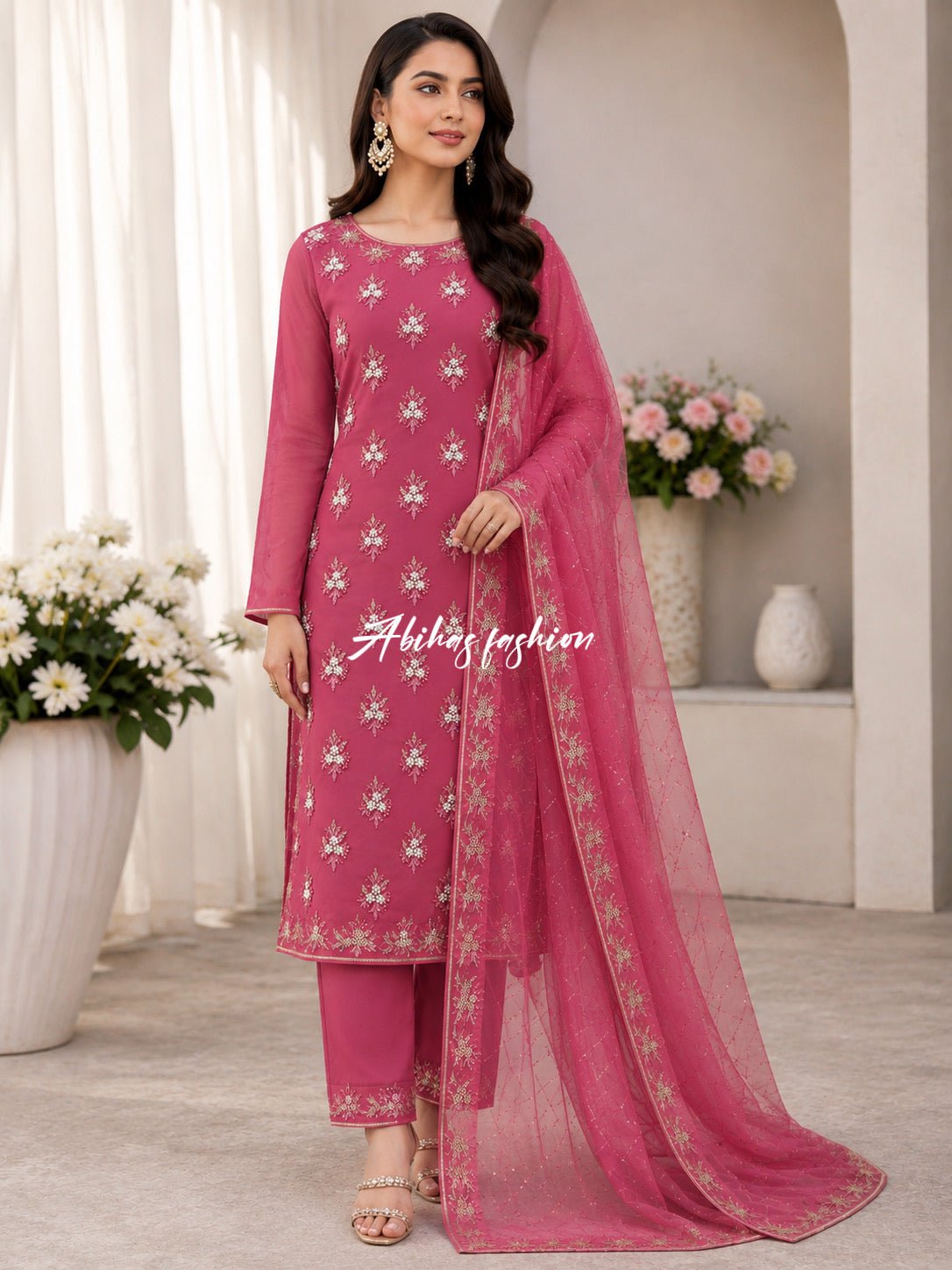 (T-PINK) FREE DELIVERY | MOST DEMANDING BUNCH PULES 3PC - Abihas Fashion