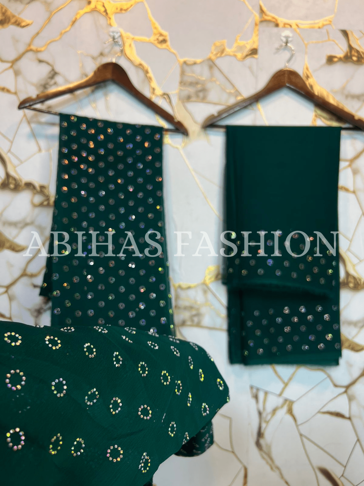 **🌟 Turkish Stone Collection – Elegance That Lasts Forever 🏛️**(SEE - GREEN) - Abihas Fashion