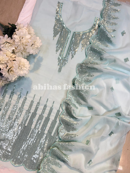 ✨ 3PC Gala & Daman Embroidery ✨ (ICE)
