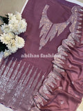 ✨ 3PC Gala & Daman Embroidery ✨ (PEYAZI) - Abihas Fashion