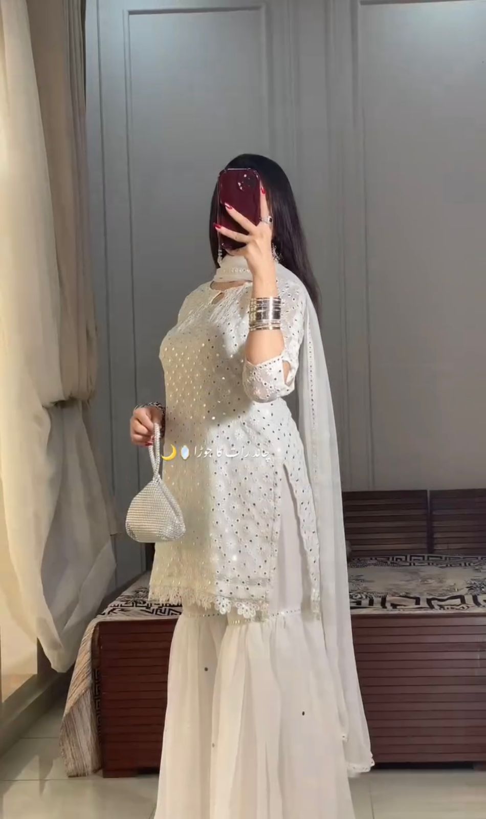 🔥 Chikan Kari Design – Soft Chiffon Luxury Collection 🔥 (MEHRON) - Abihas Fashion