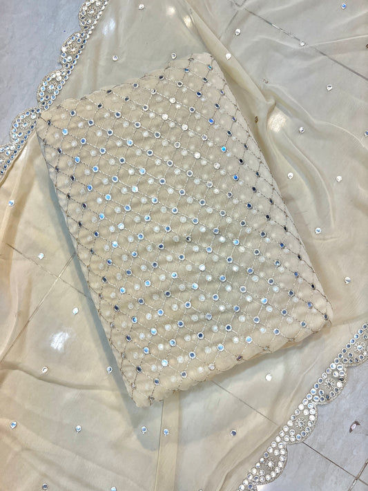 🌟 Hiba Bukhari Most Viral 9MM Chiffon 3-Piece Dress 🌟 (skin)