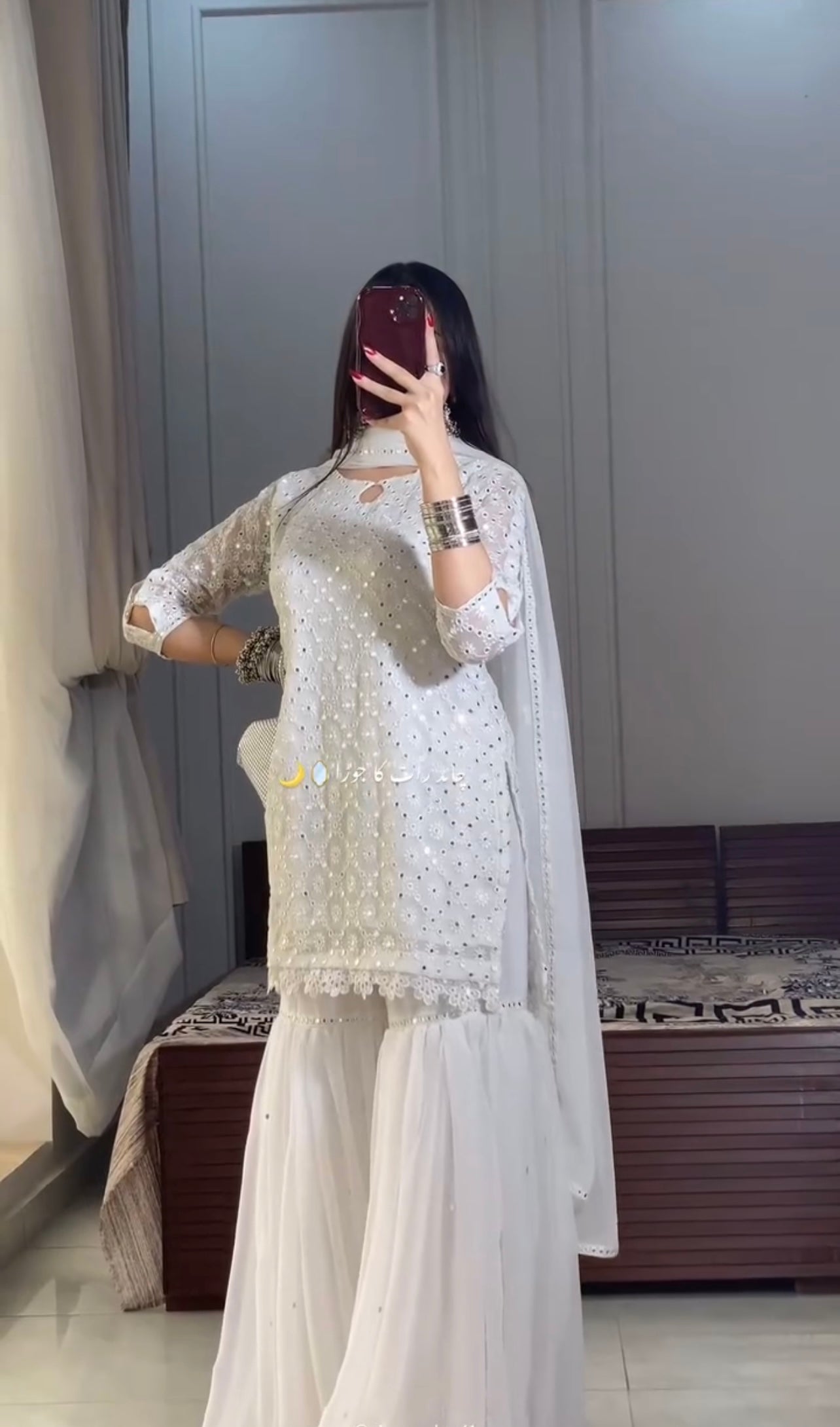 🔥 Chikan Kari Design – Soft Chiffon Luxury Collection 🔥 (KASNI) - Abihas Fashion