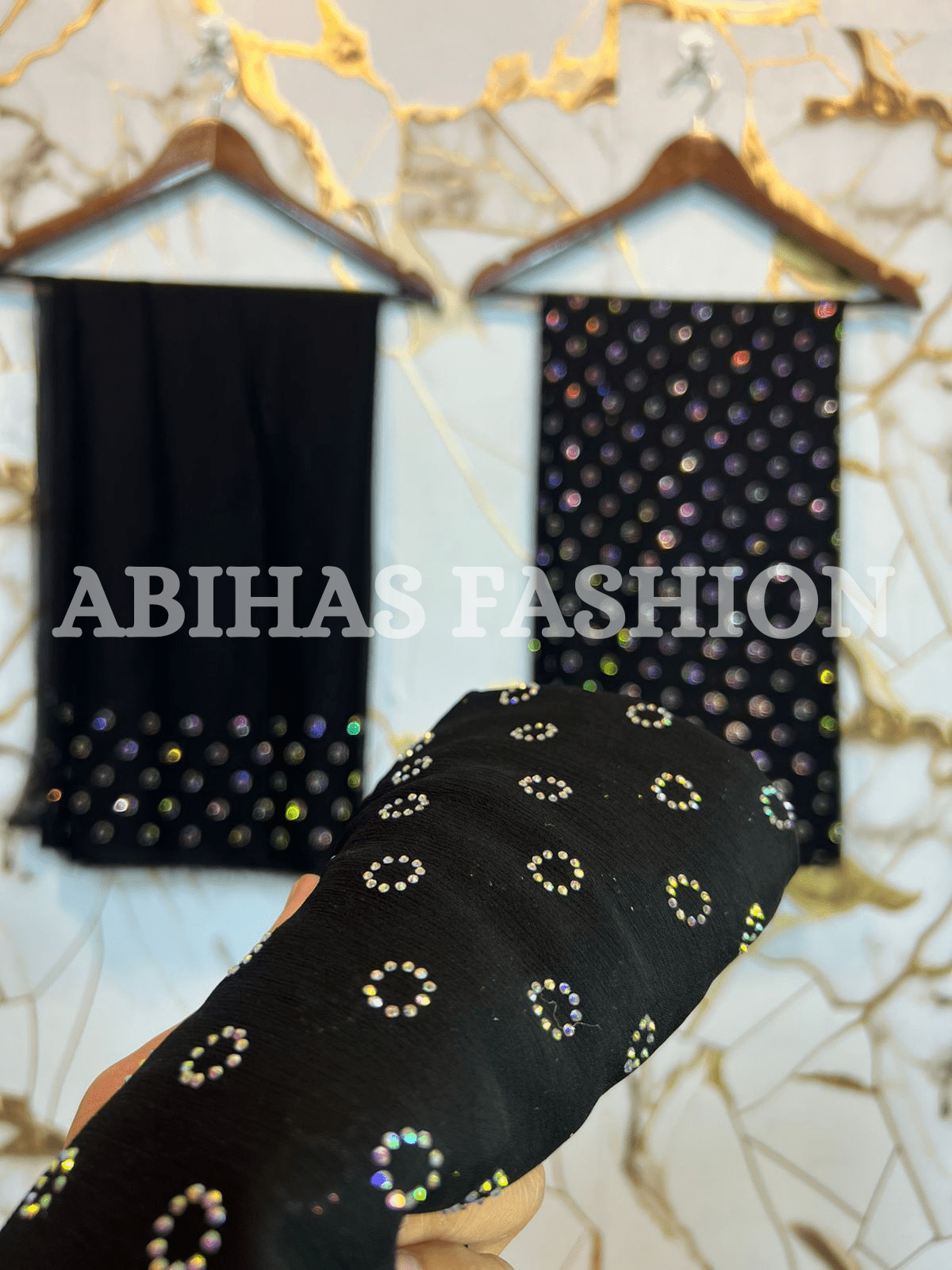 **🌟 Turkish Stone Collection – Elegance That Lasts Forever 🏛️**(BLACK) - Abihas Fashion