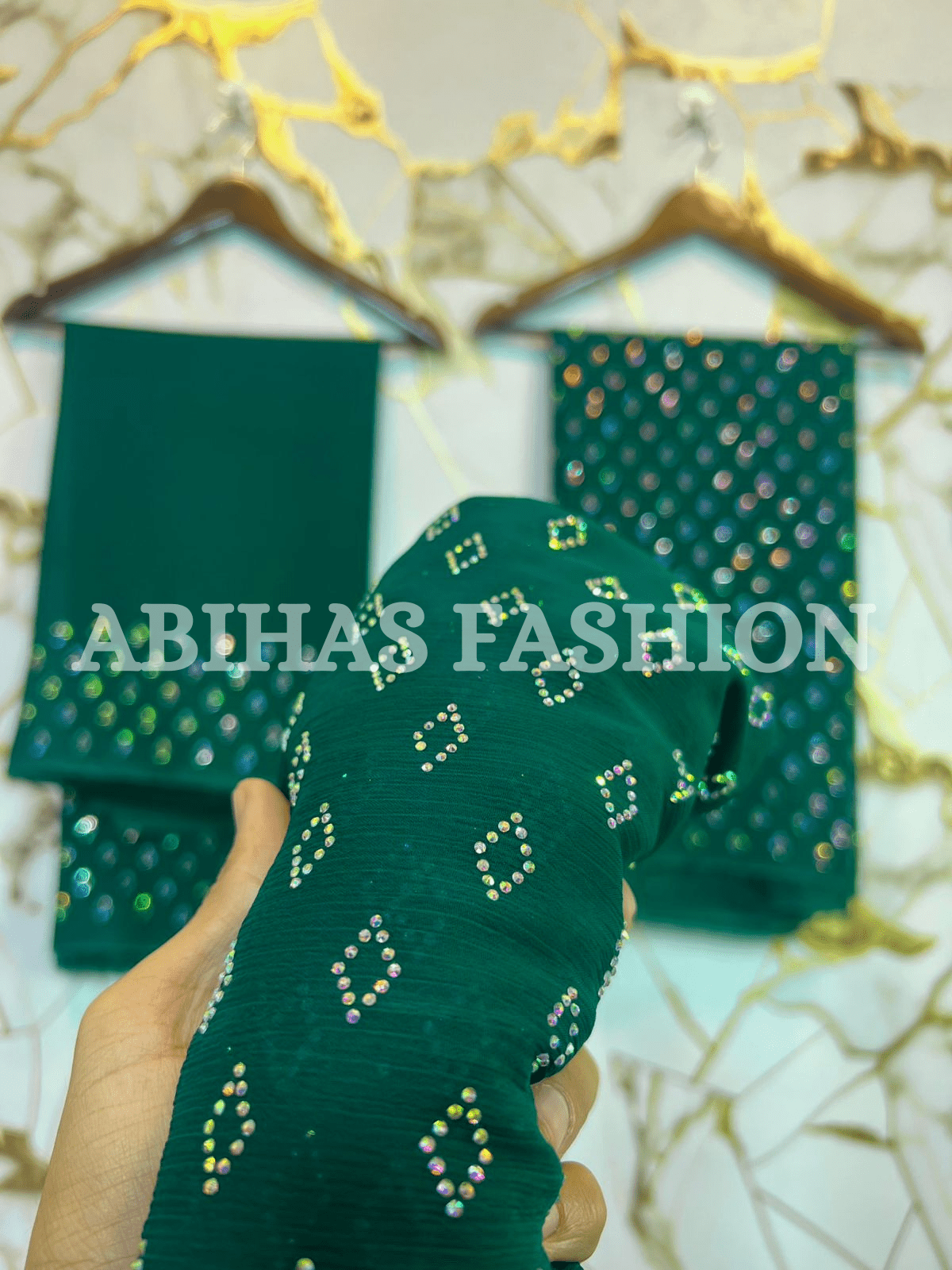 **🌟 Turkish Stone Collection – Elegance That Lasts Forever 🏛️**(SEE - GREEN) - Abihas Fashion
