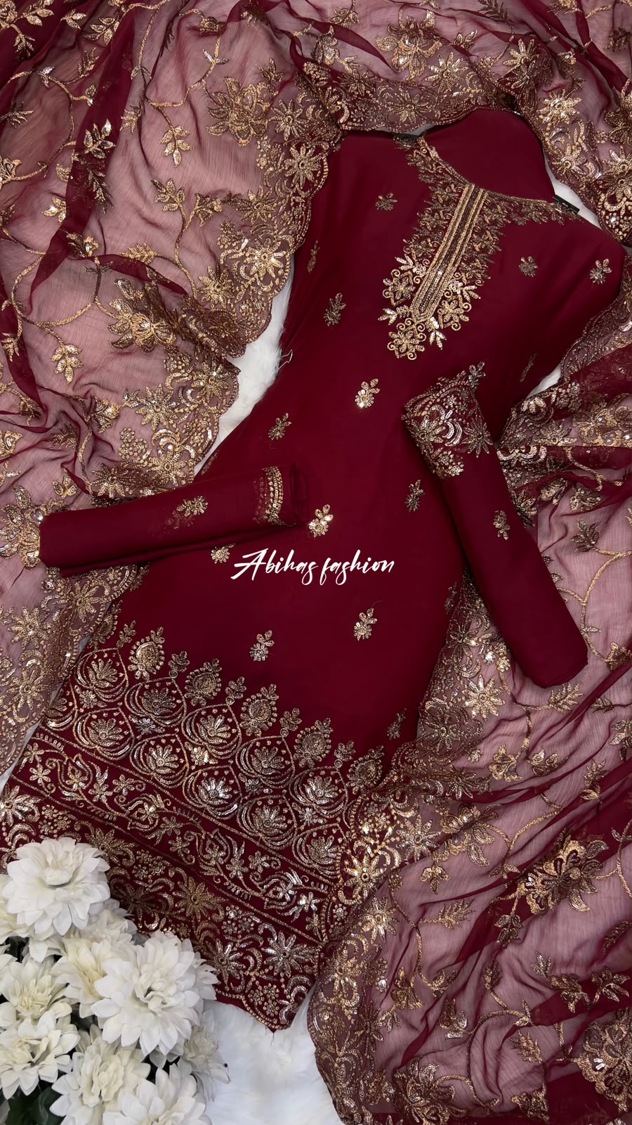 (MEHRON) Most Demanding Gala Daman Dress – 3PC