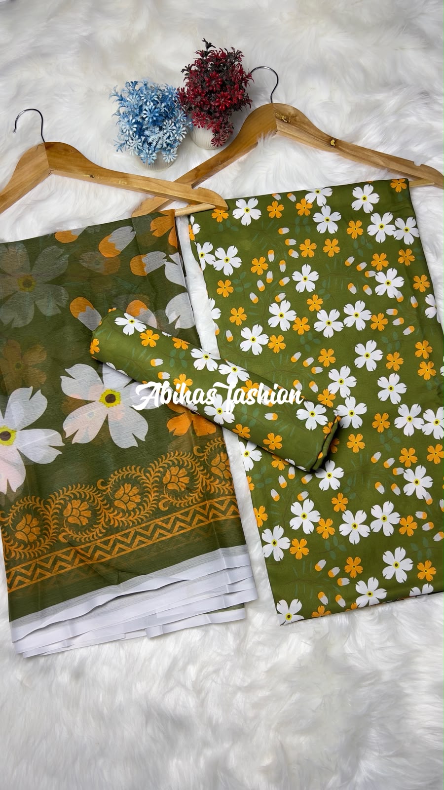 🌸 Premium Swiss Lawn 3/PC
