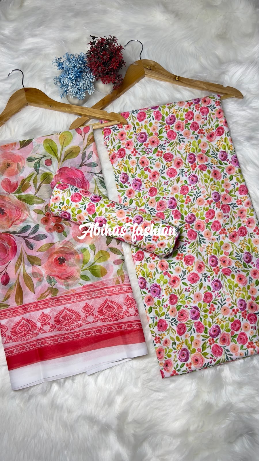 🌸 Premium Swiss Lawn 3/PC