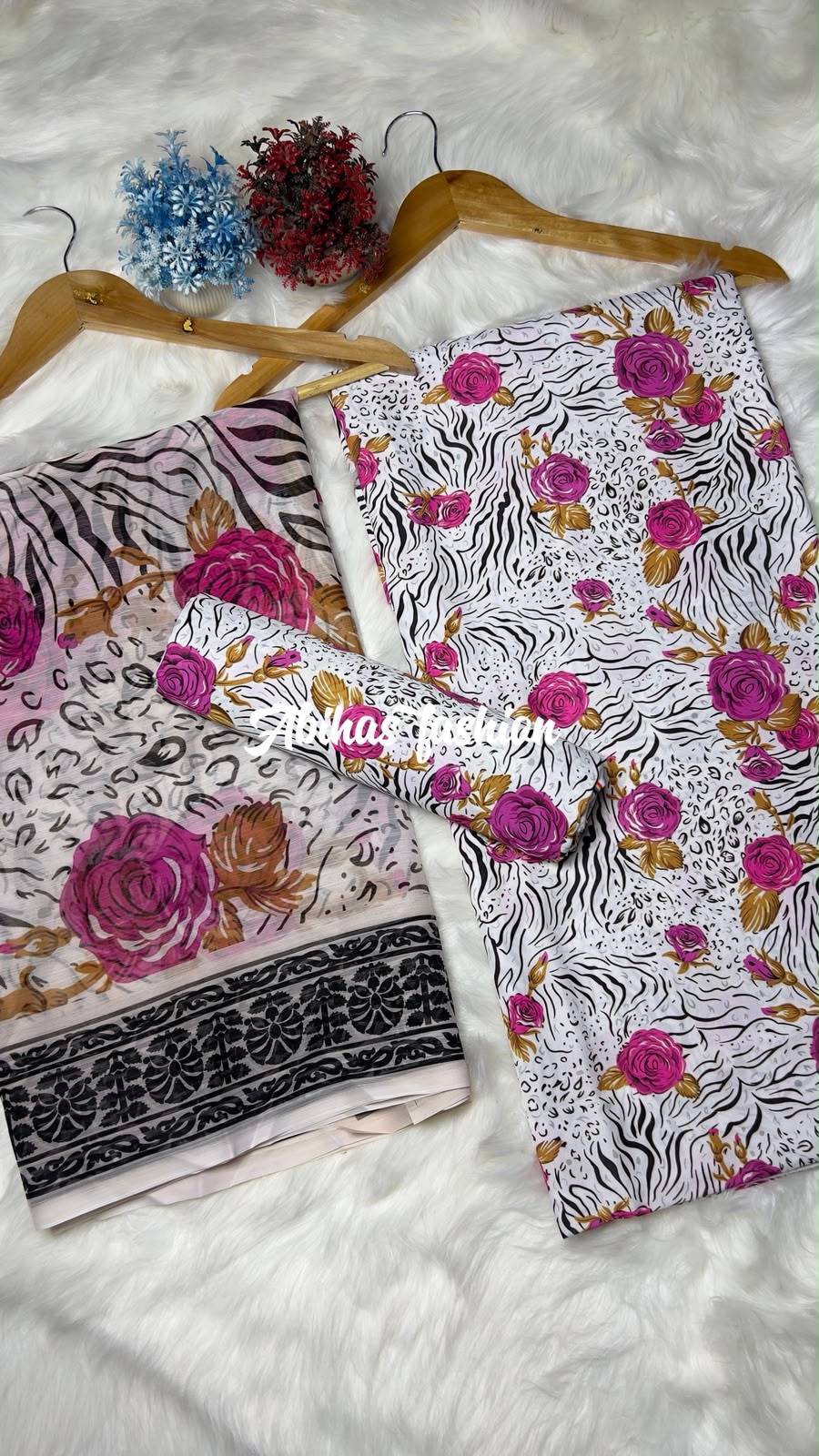 🌸 Premium Swiss Lawn 3/PC