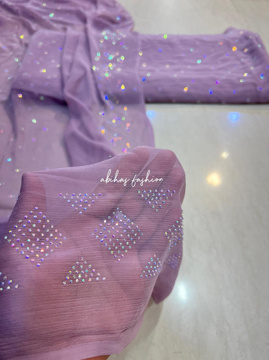 New Turkish Stone – 3 Piece Pure Chiffon Suit (LAILEK)