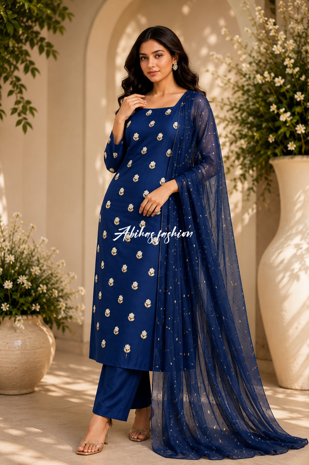 ✨ Eid Collection 2026 – Premium 3-Piece Soft Chiffon Dress ✨(ZINK)